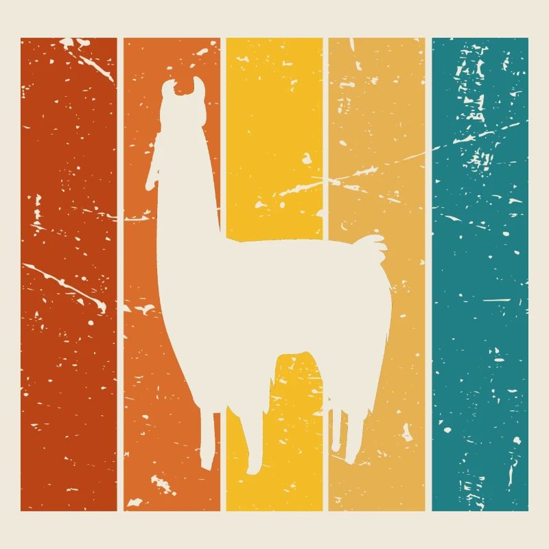 Vintage-Geschenk Lama