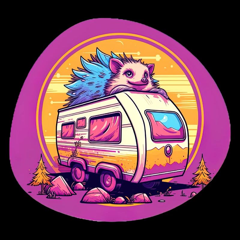 Igel auf Wohnwagencamping