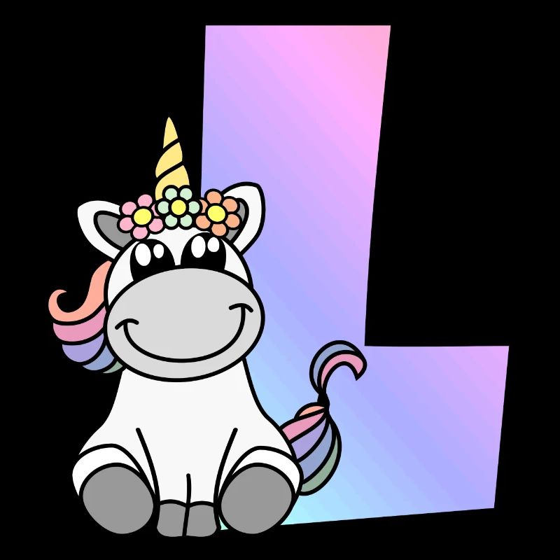 Unicorn Letter L
