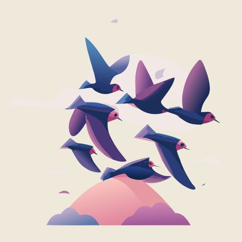 Birds above the Clouds (Dreamy Animals Collection)
