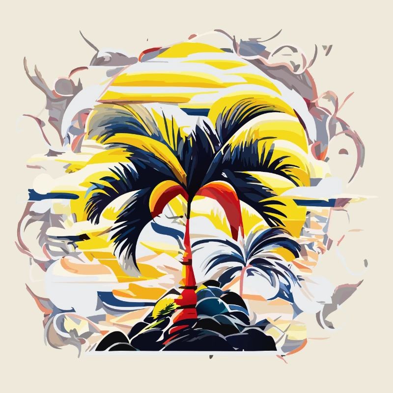 Palm on the Shore (Artwork Collection)