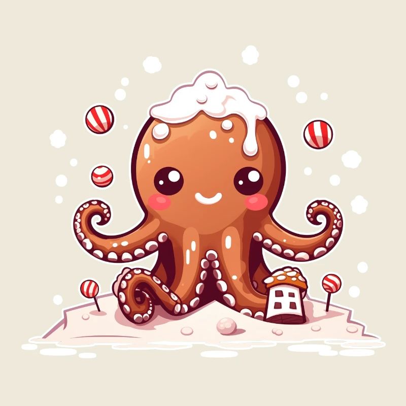 Lebkuchen Oktopus