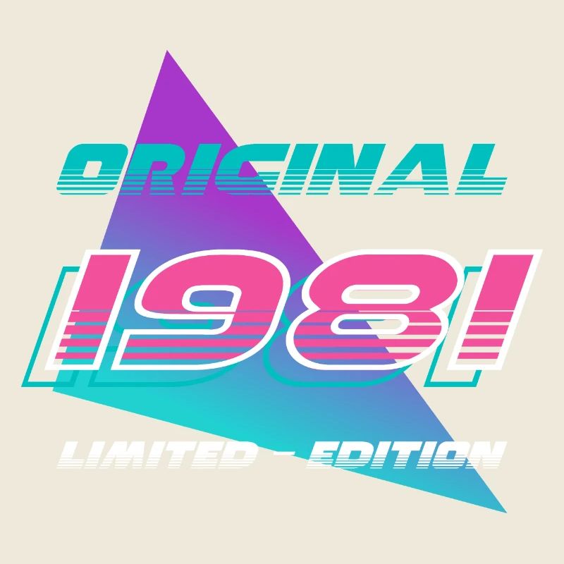 Édition limitée fête d’anniversaire Vintage 1981