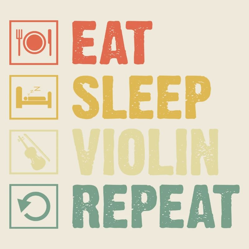 Eat Sleep Violine Repeat Violinist Fiddler Violinis