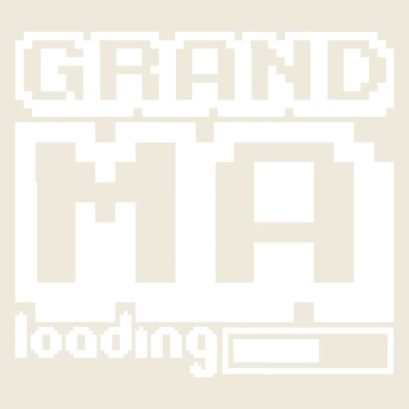 Pixel Grandma Loading Bar Gamer Videogame