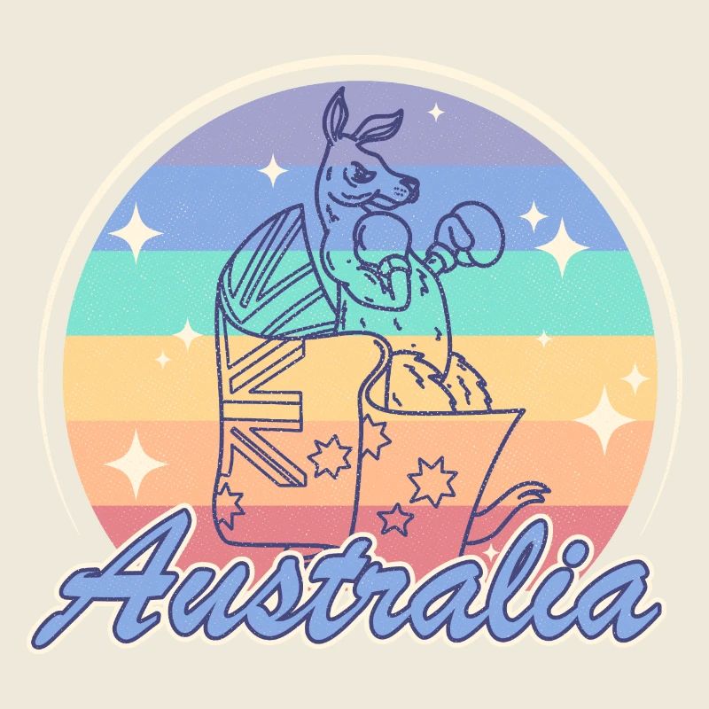 Känguru Australier Flagge Souvenir Melbourne