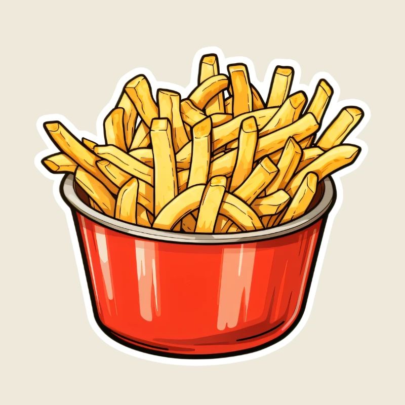 Pommes Frites Schüssel