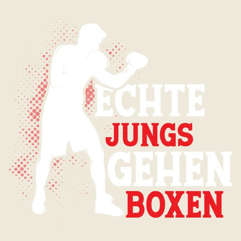 Echte Jungs gehen boxen Boxer Kampfsport