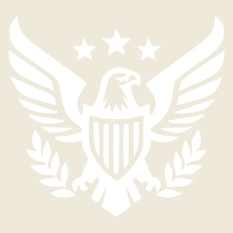 aigle, faucon, branches d’olivier, états-unis, blason vectoriel