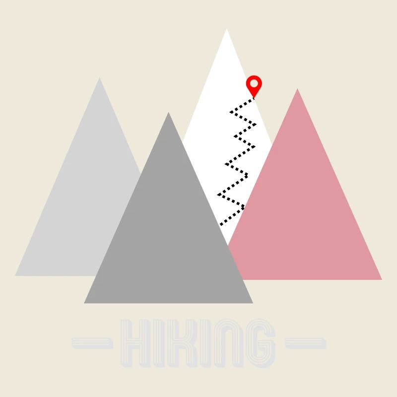 Conception de logo de randonnée