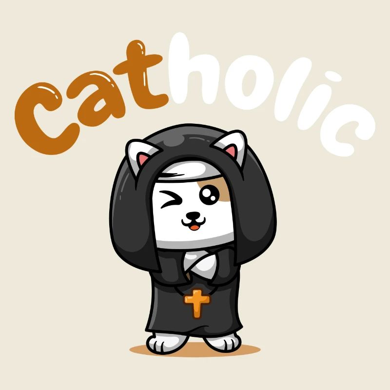 Catholic Katzentshirt Lustig Geschenk