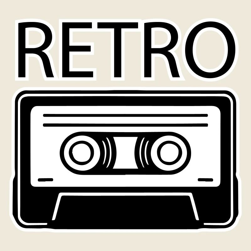Cassette Oldschool - Design RÉTRO