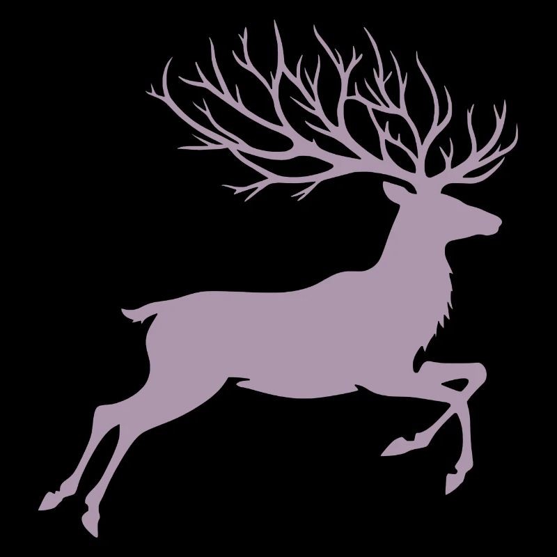 Renne Silhouette bois de cerf Noël