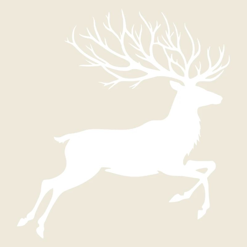 Renne Silhouette bois de cerf Noël