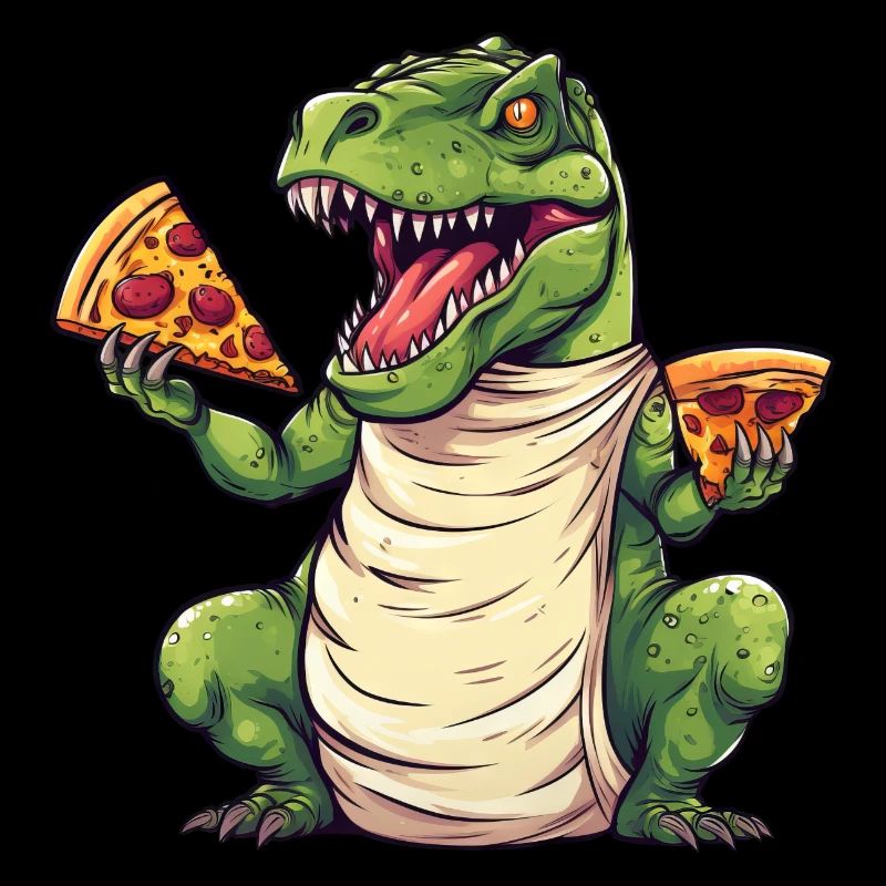T-Rex Pizza Lover Dinosaur