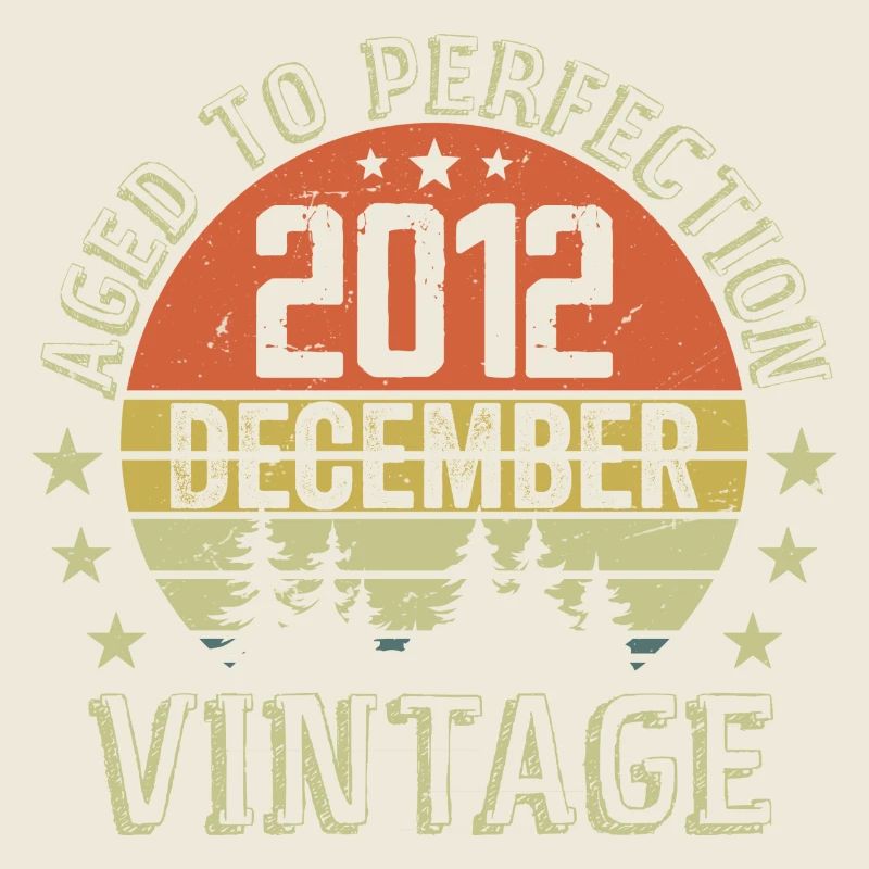 Cadeau Anniversaire Rétro - Nées En Décembre 2012