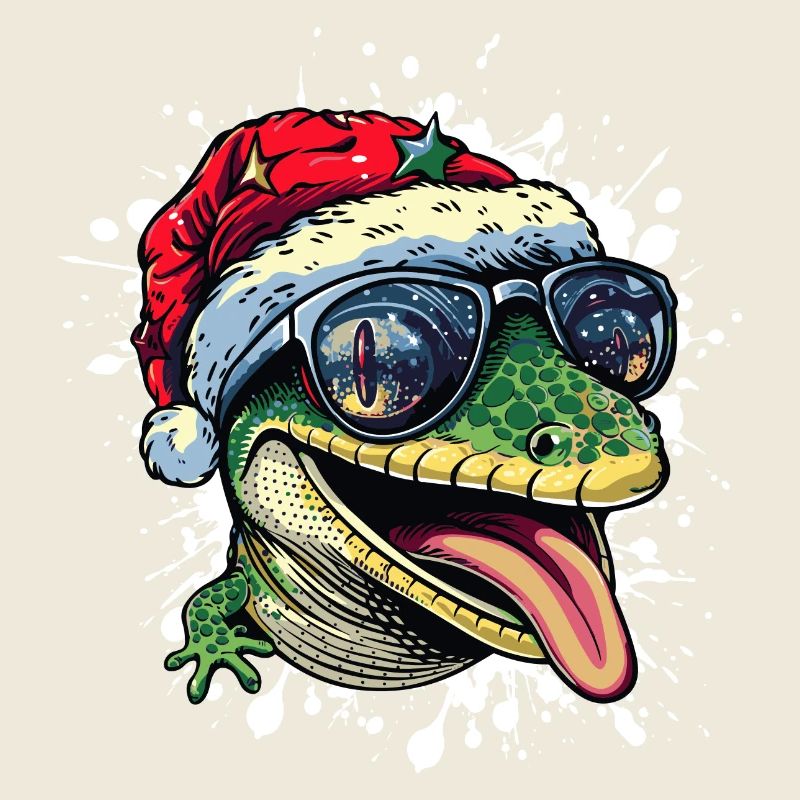 Echse Weihnachten Lustig