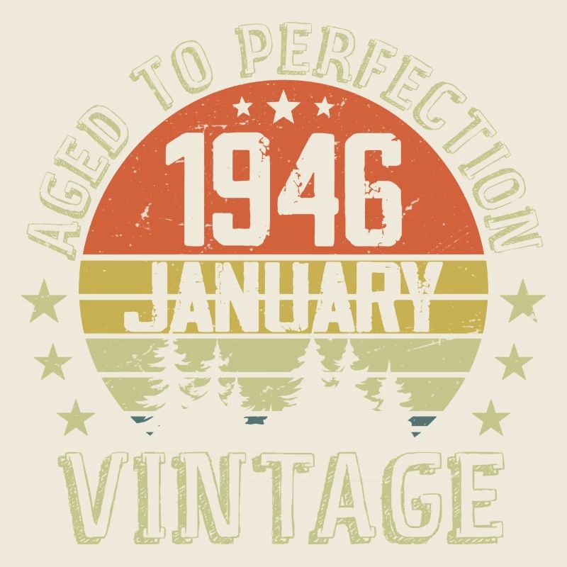 Geboren im Januar, Geburtstagsgeschenk Januar 1946