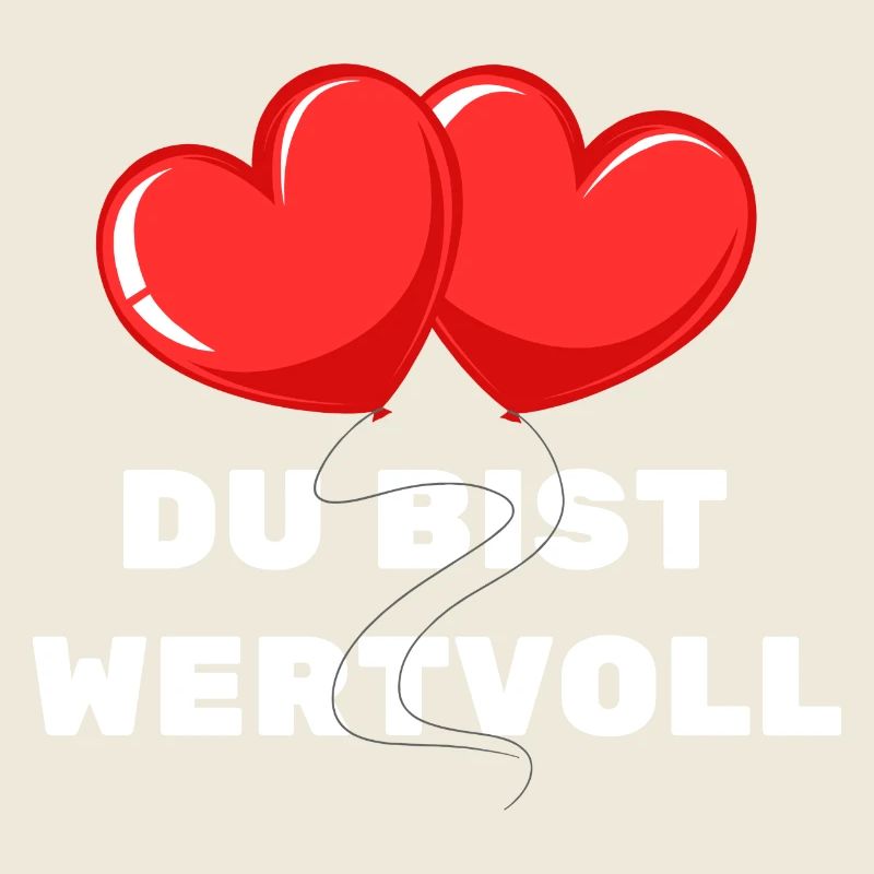 Vous êtes précieux coeur ballon amour affection