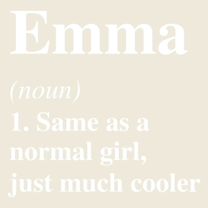 Emma Définition Cool Nom Dire Cadeau