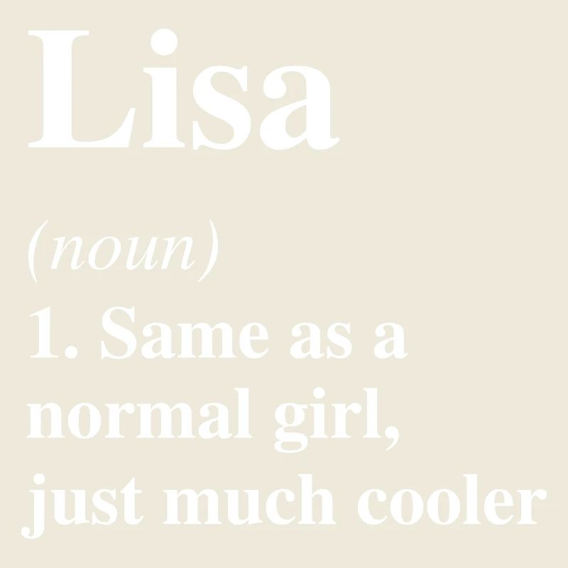 Lisa Definition Cooler Name Spruch Geschenk
