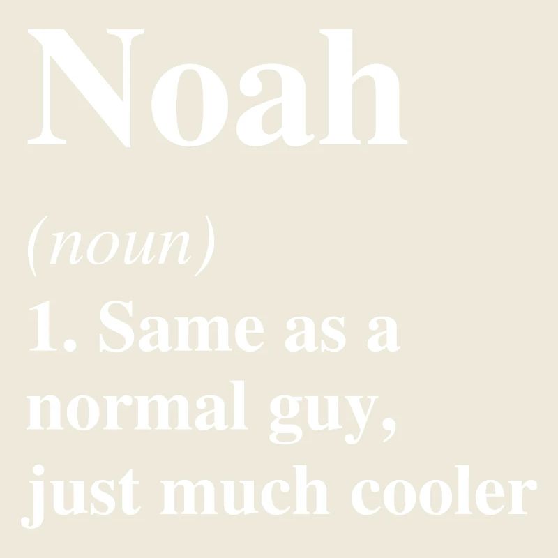 Noah Definition Cooler Name Spruch Geschenk