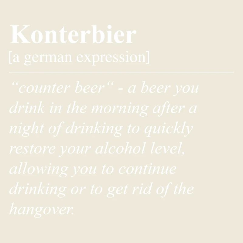 Counter Beer Funny German Idiom