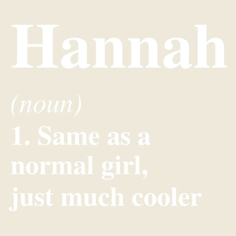 Hannah Définition Cool Nom Dire Cadeau