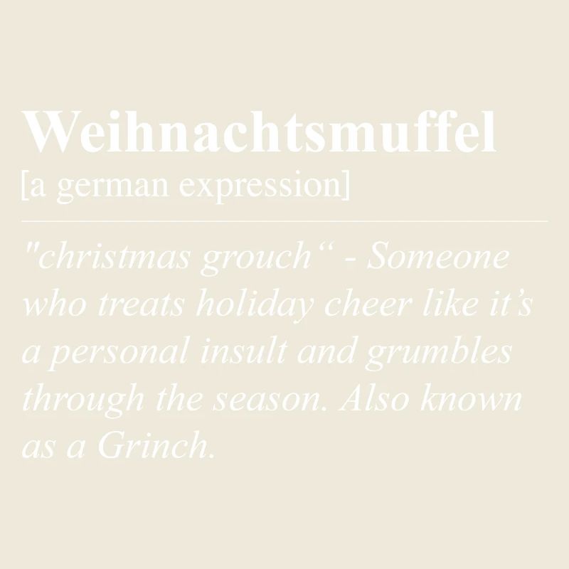 Noël Muffle Idiome Allemand Drôle