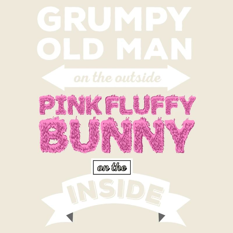 Grumpy Pink Fluffy Bunny