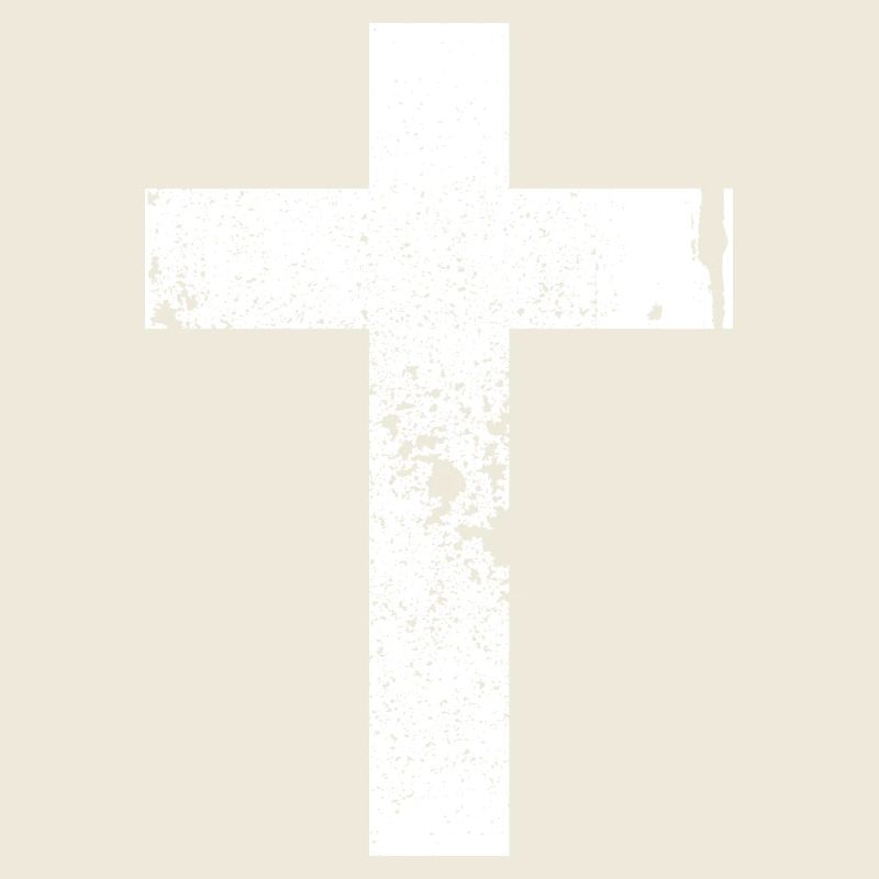Kreuz Grunge White
