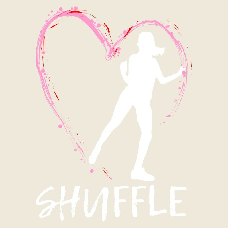 Dear Shuffle Dance - pink heart with dancer