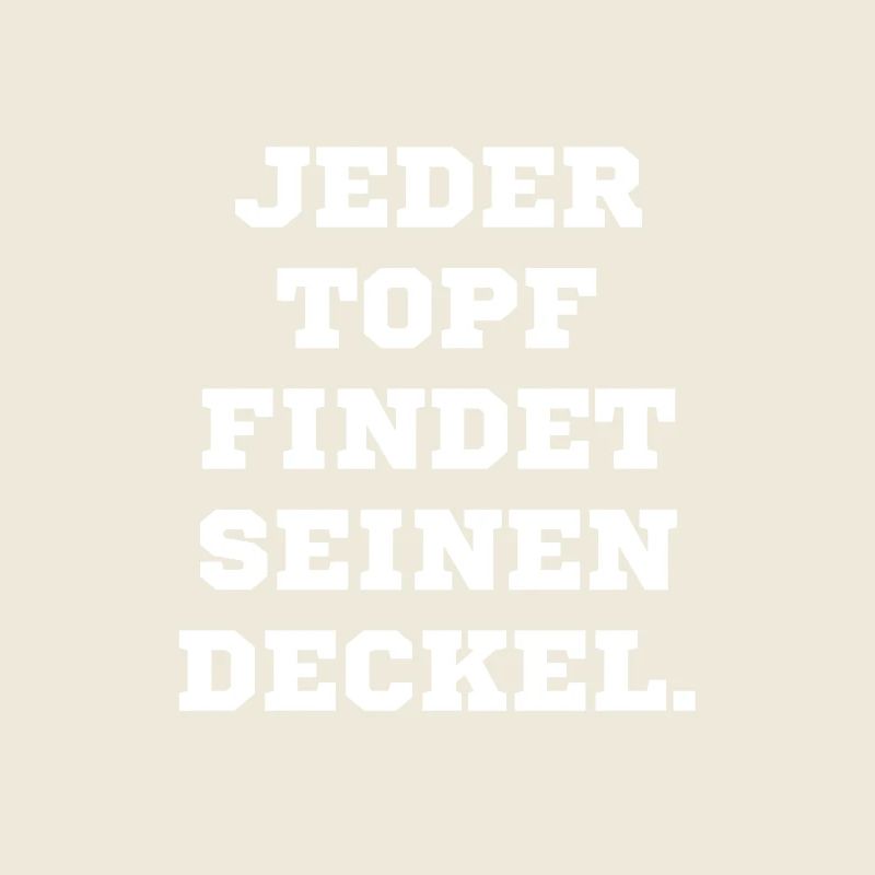 Chaque pot trouve son couvercle