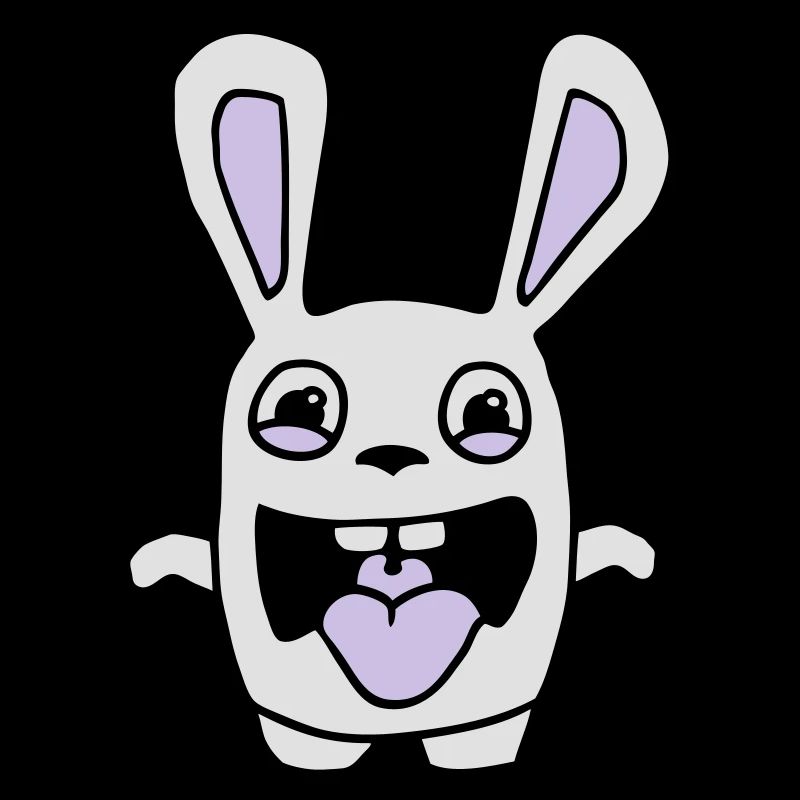 drawing cute rabbit stupid comic style cartoon fun