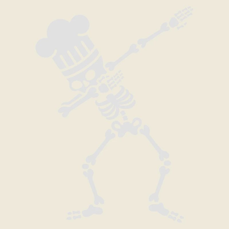Dab dabbing skeleton BBQ cook / chef