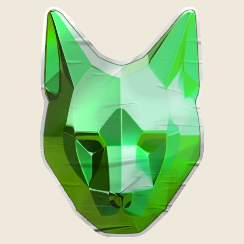 Green Crystal Cat