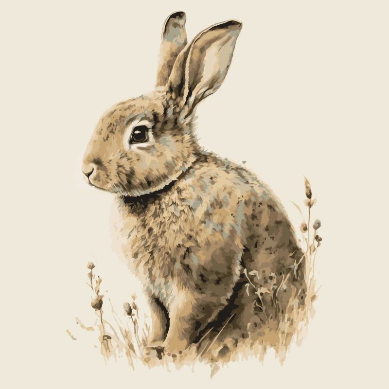 Aquarelles Lapin Lapin