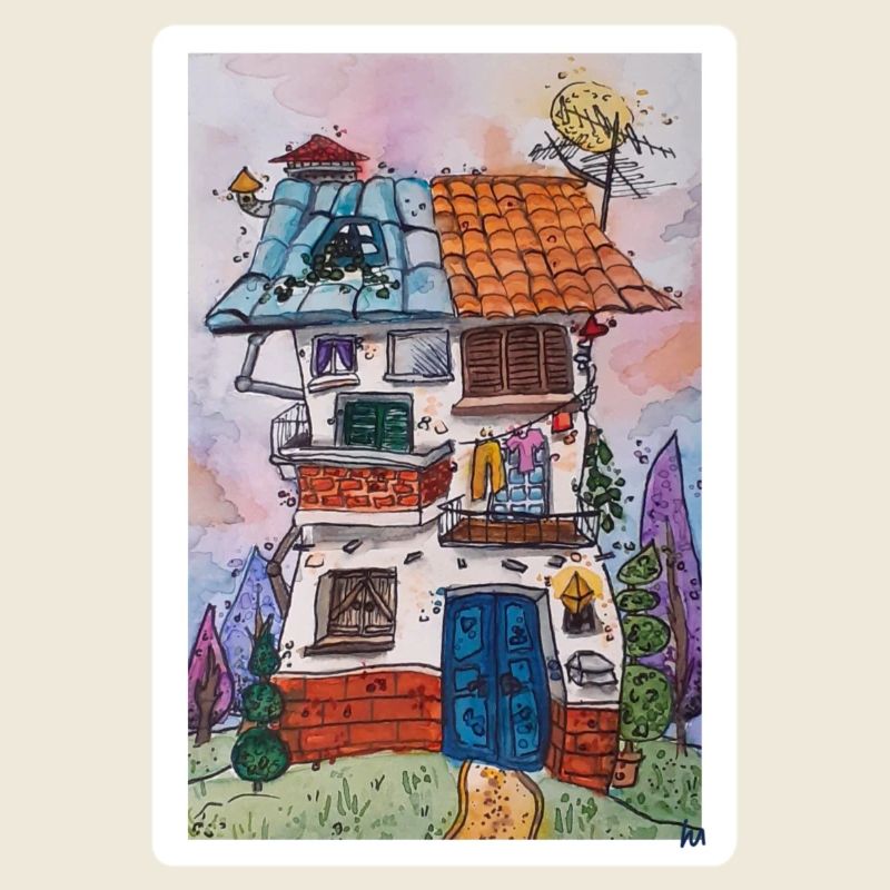 Aquarelle - Maison