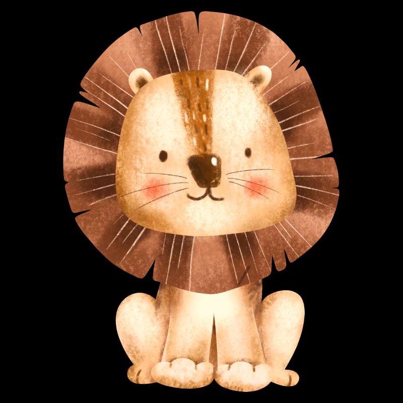 mignon petit lion