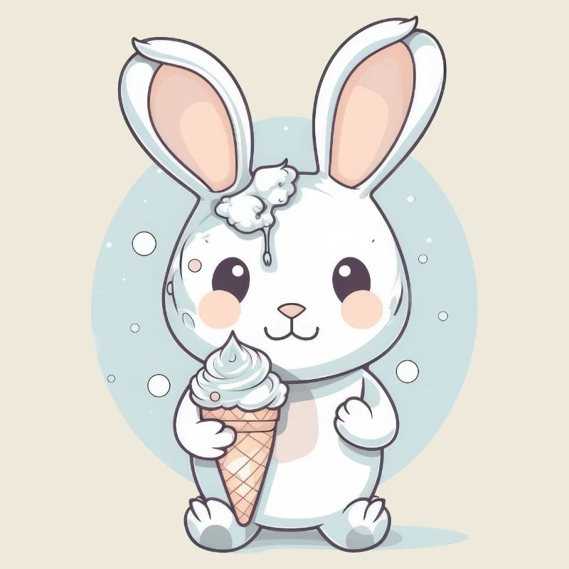 Sommerlicher Genuss: Hase mit Eis