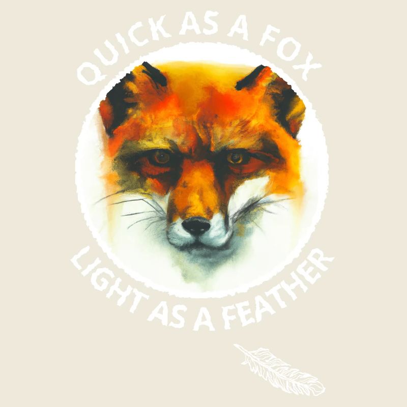 Quick Fox Light Feather Fox Fan Cadeau