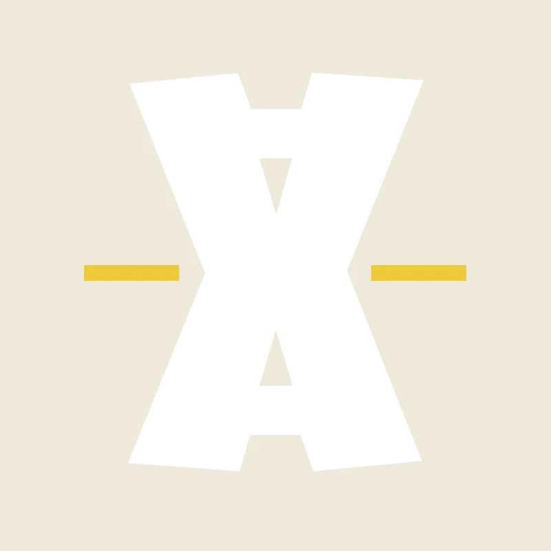 Art numérique Double X dash