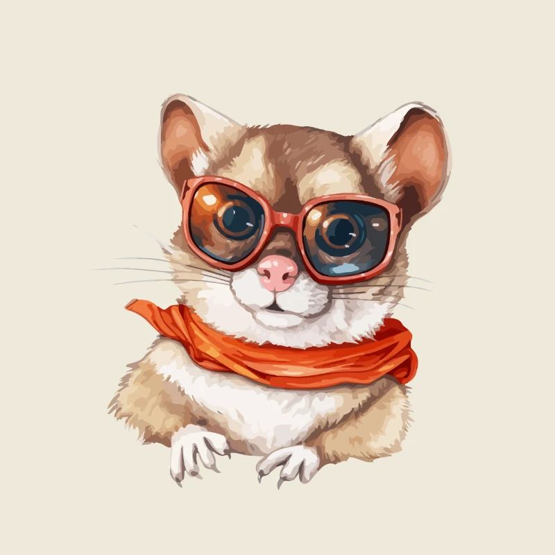 Lilo l'écureuil à lunettes
