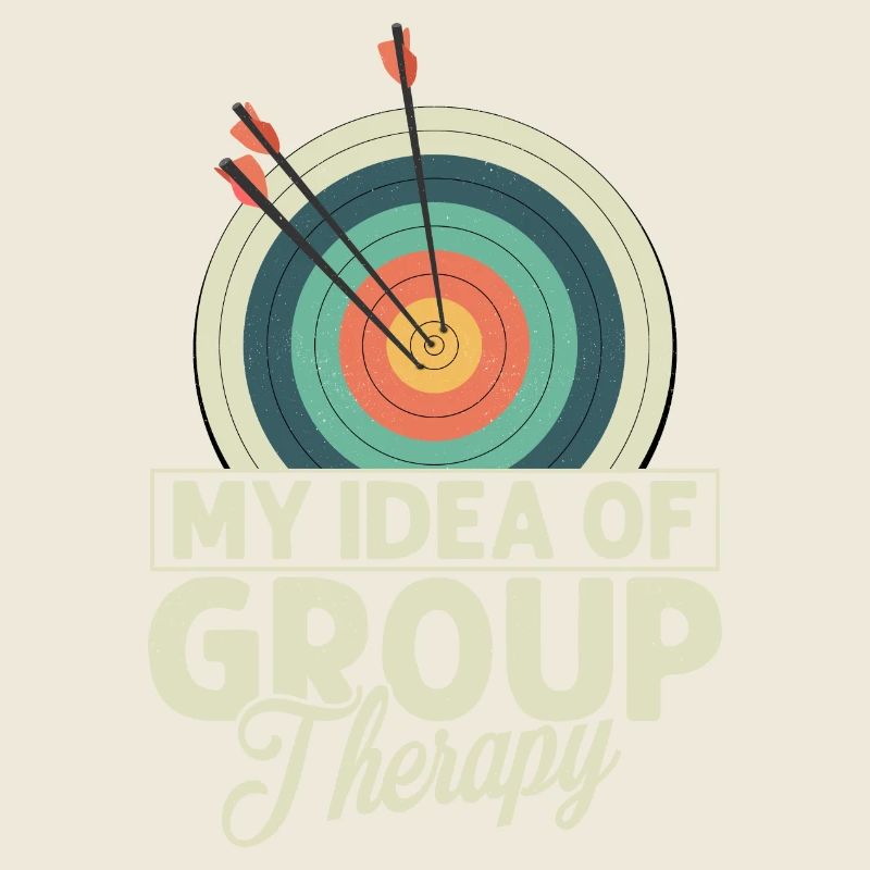 My Idea Of Group Therapy Archery Target Bow & Arro