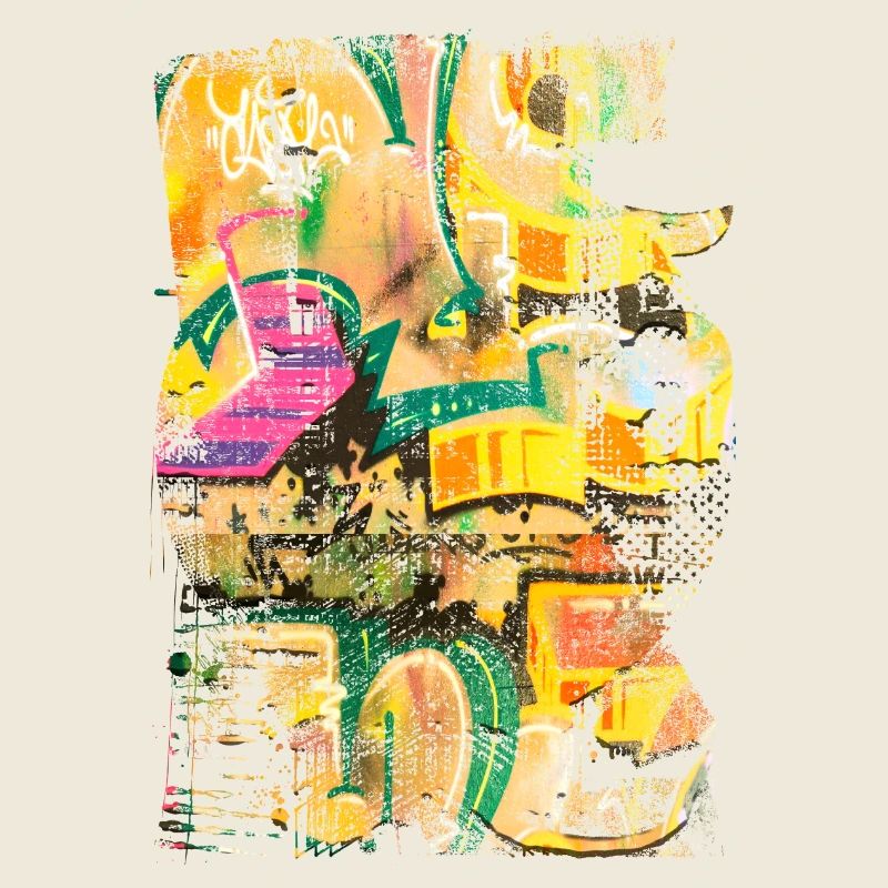 Graffiti style Splash hip hop colors painter color