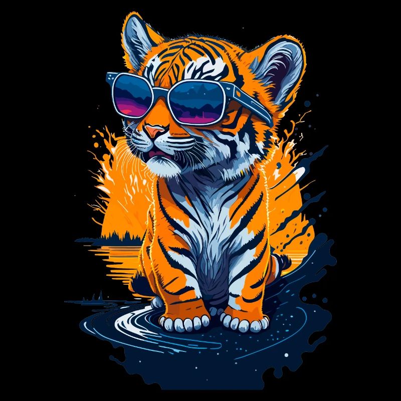 Mignon bébé tigre
