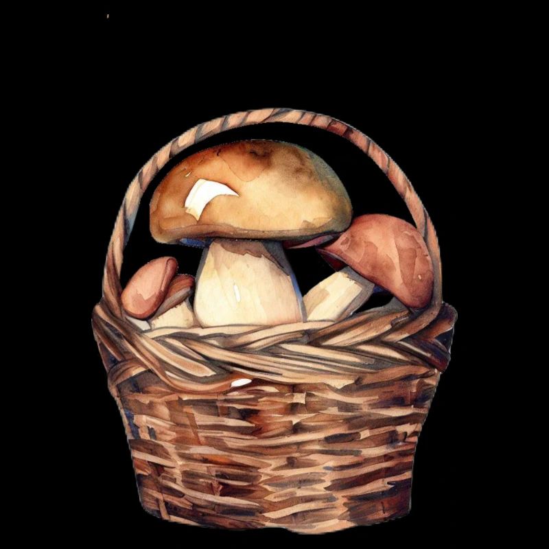 Cèpes dans un panier