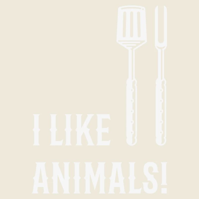 I Like Animals! (Grillbesteck / White)