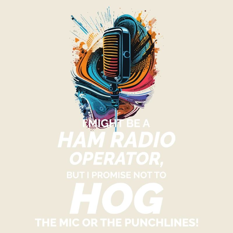 Radio Wave Art Ham Operator Promise Drôle