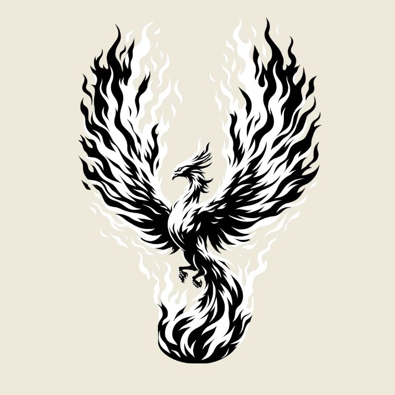 Phoenix aus der Asche | phoenix rising from flames